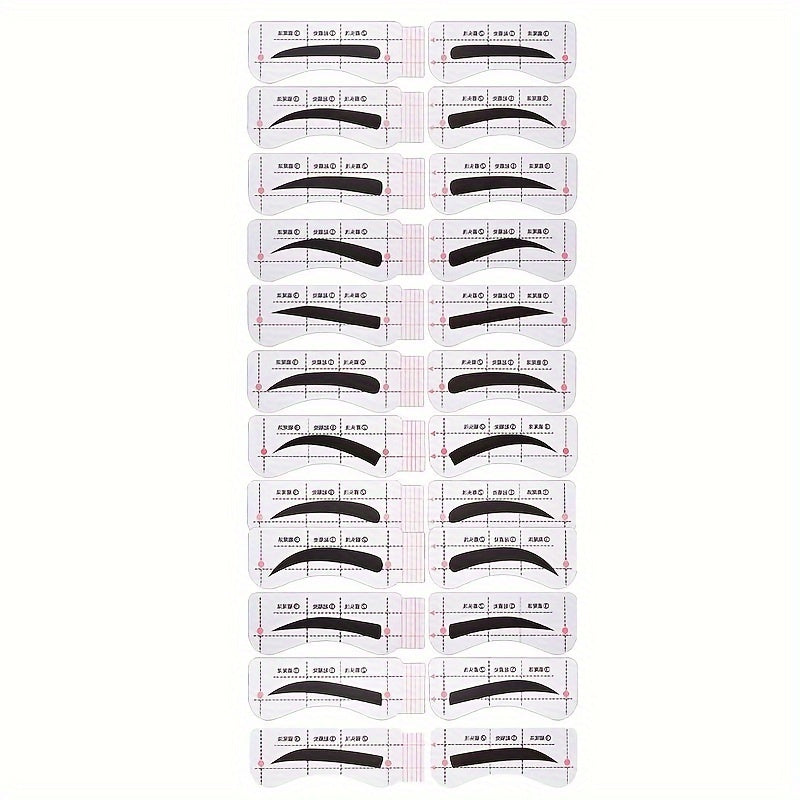 12 Eyebrow Sticker Sets
