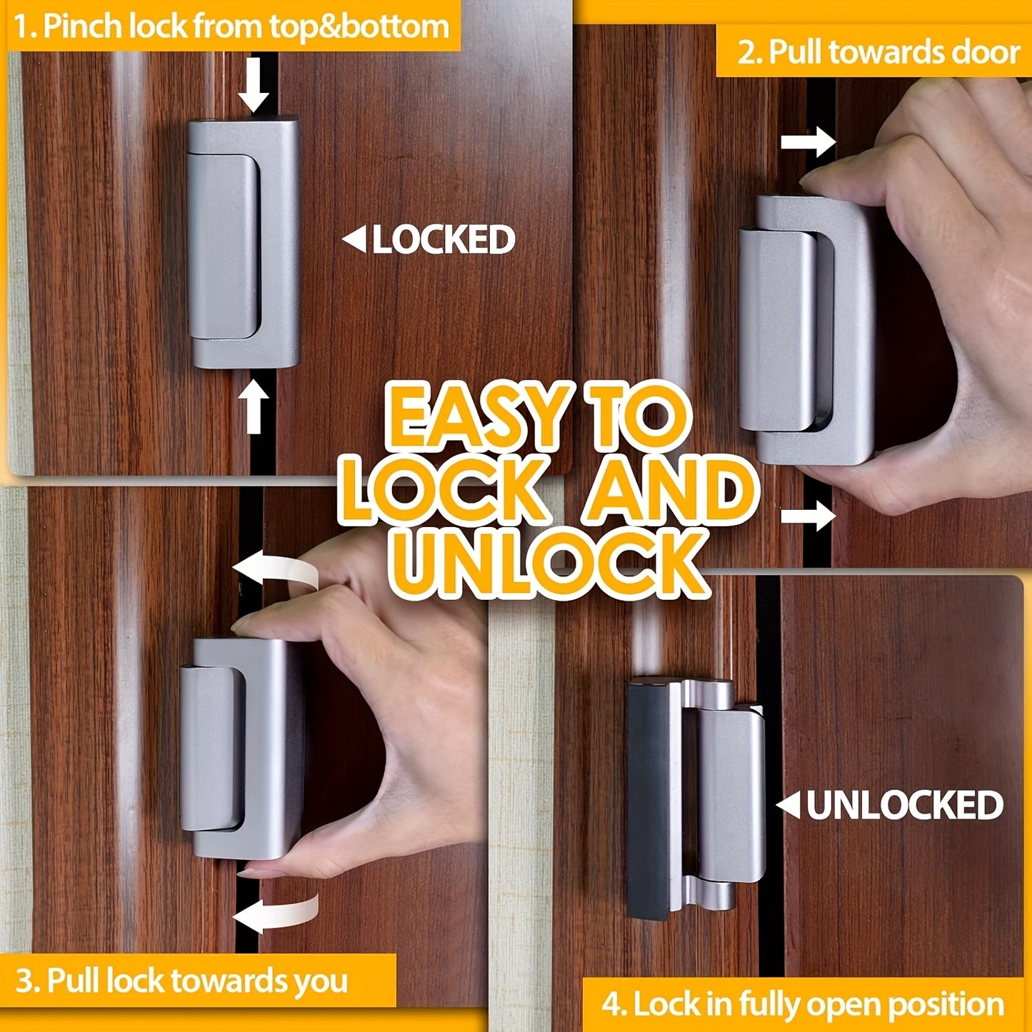 3Packaged Door Reinforcement Lock