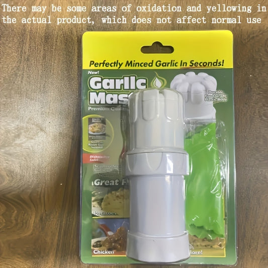 1 piece of manual garlic press/mincer, mini multi-functional garlic cutter