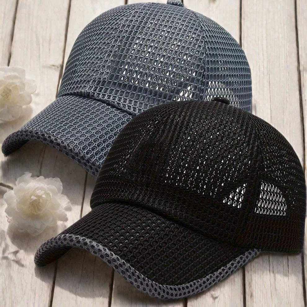 2pcs Men's Breathable Mesh Baseball Cap