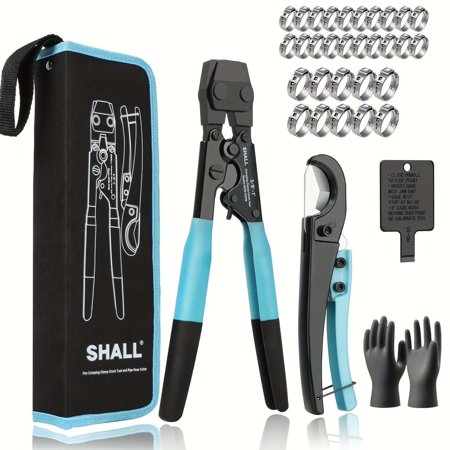 Crimping Clamp Cinch Tool And Pipe Hose Cutter