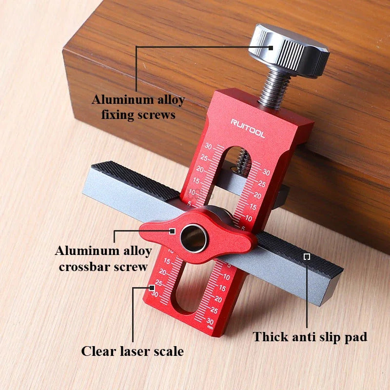 Closet Door Panel Mounting Jig Rebounder Drilling Install Clamp