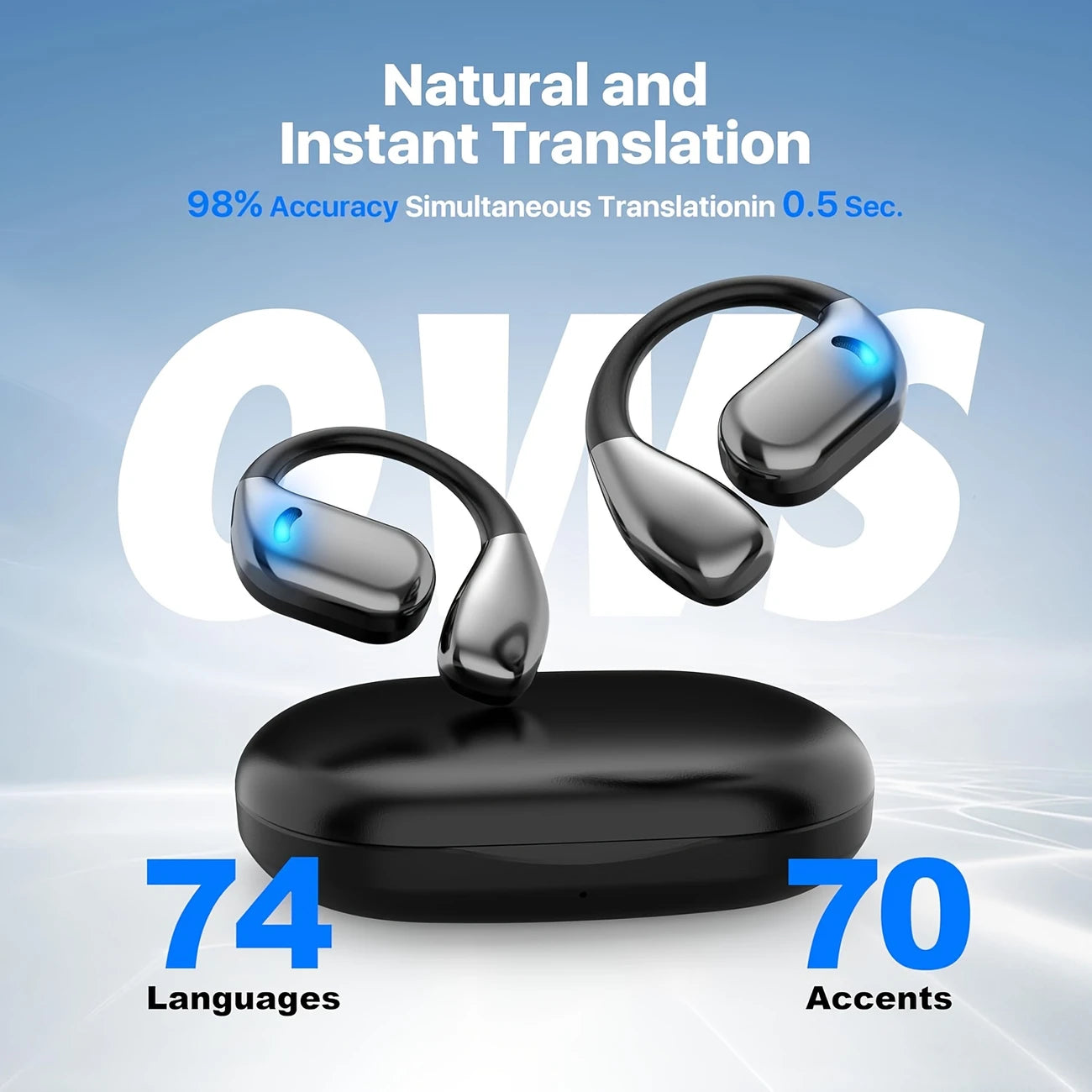 3-in-1 language translation headset