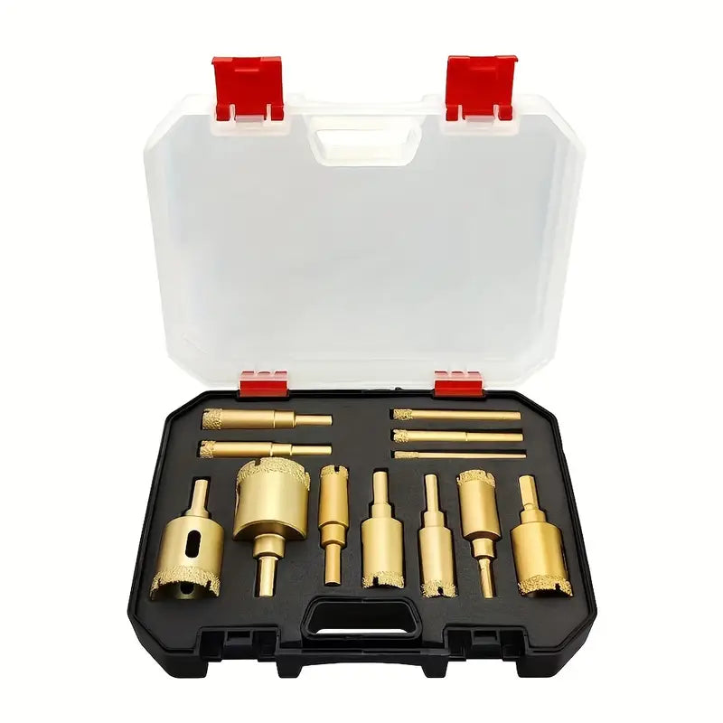 Set of 12 Diamond Drill Bits